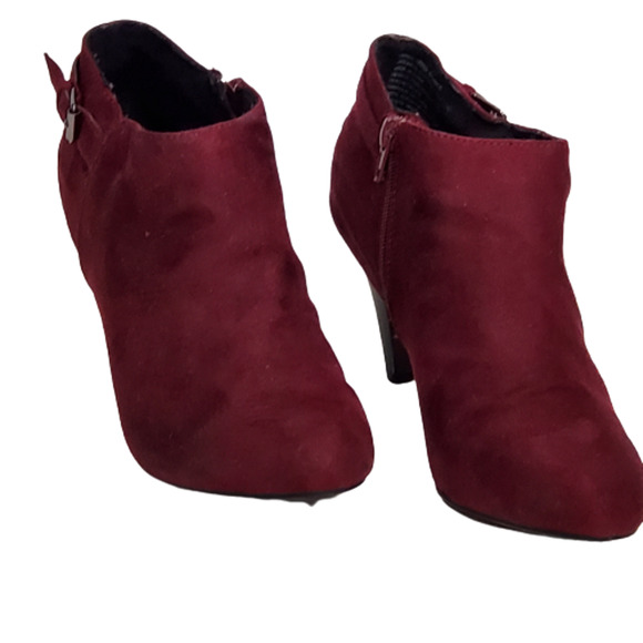 Comfort Plus by Predictions Burgundy Bootie Size 9 - Picture 3 of 9